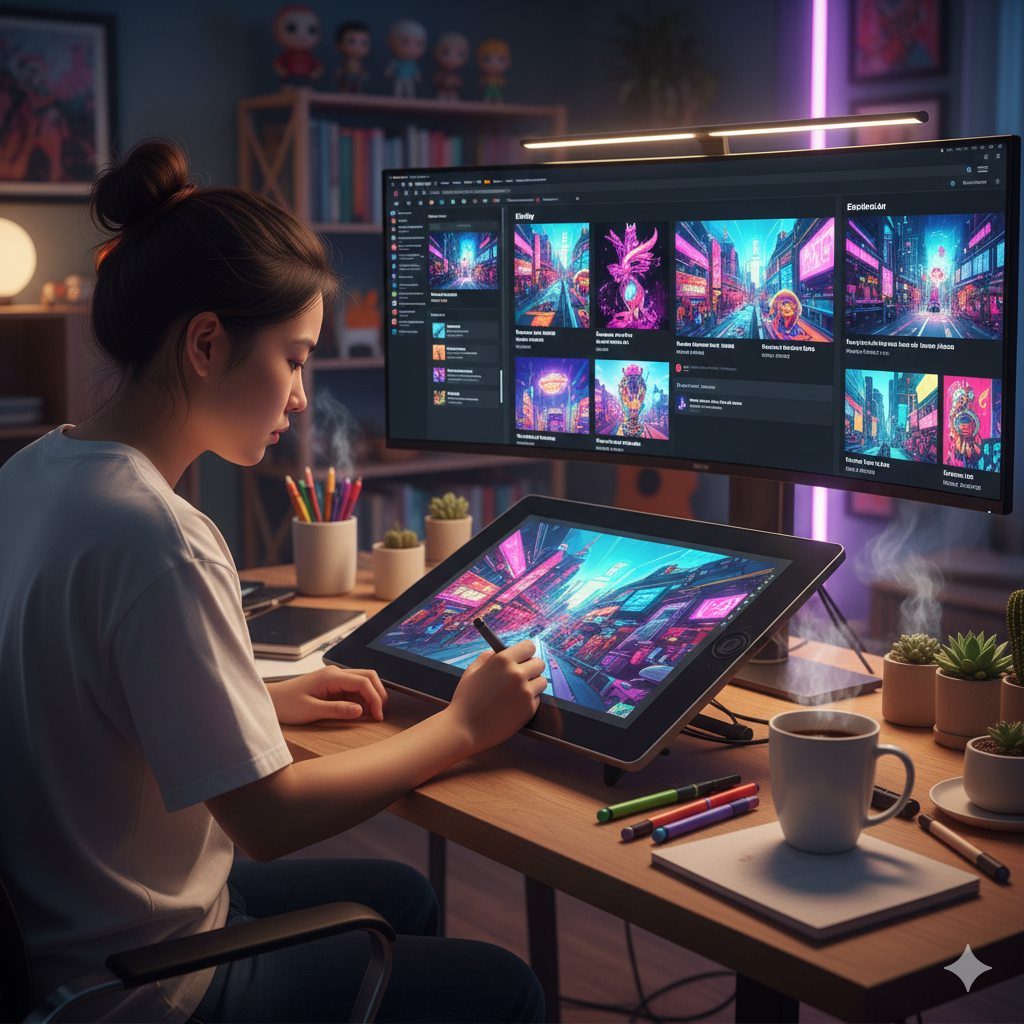 Digital Art sebagai Hobi Penghasil Uang di Asia: Platform Terbaik.